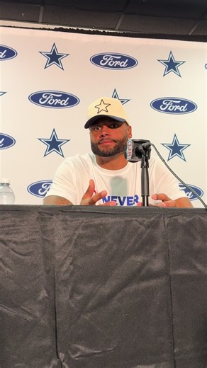 Dak Prescott reacts after Cowboys loss to Giants