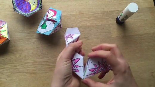 Paper Toys: Flextangles for Christmas & Winter - Red Ted Art