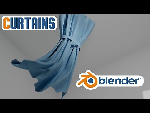 How to make a realistic simulation of curtains in Blender 3D