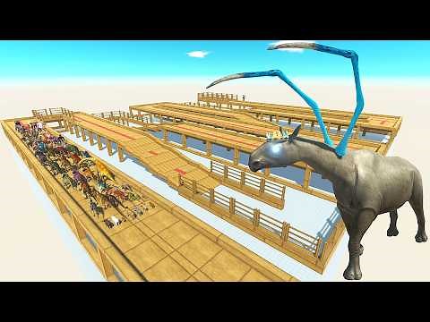 ESCAPE FROM ALIEN Paraceratherium - Animal Revolt Battle Simulator - ARBS