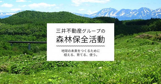 ”終わらない森”創り｜三井不動産株式会社