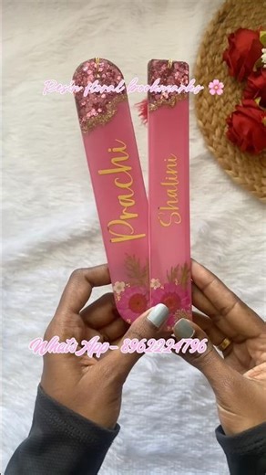 Resin floral bookmarks | Resin bookmark | Resin bookmark tutorial | #resinbookmark #resintutorials