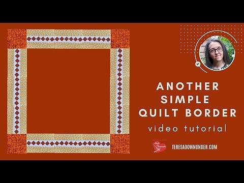 Another simple quilt border video tutorial