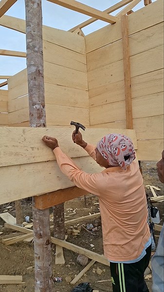 tricks for installing stilt house boards.