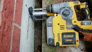 @vivtech using his DEWALT PERFORM & PROTECT Dust Box Evacuator in support of a safe job site. The Onboard Dust Extractor reduces the amount of air-borne dust exposure, increase user visibility, and cut down on tool maintenance. Vivtech in the video points out the 2-second power-off delay ensuring that dust extraction continues after the drill is switched off to finish the clean up. #DEWALTTOUGH #PERFORMANDPROTECT | DEWALT CANADA