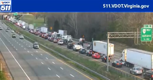 Woman dead after crash involving 2 tractor-trailers, SUV on I-95 in Hanover County