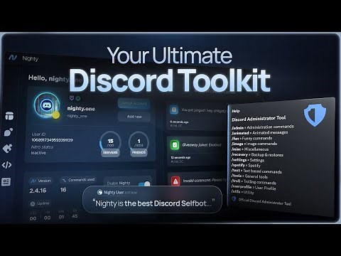 Nighty Discord Selfbot 2.4 - Your Ultimate Discord Toolkit | nighty.one