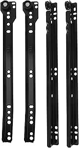 Gadpiparty 12 Inch Bottom Mount Drawer Slides, 1 Pair Iron Drawer Rails, Easy Install, for Cabinets and Dressers
