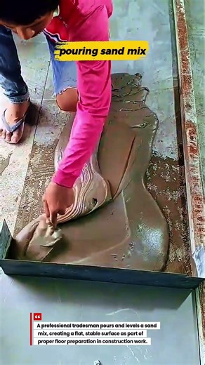 Pouring and Leveling Sand Mix | Pro Floor Prep