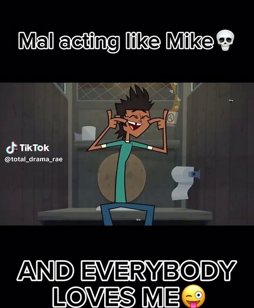 Hi im a bug eyed weirdo and everybody loves me 😎#allstars #totaldramaisland #totaldrama #mal #mike
