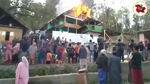 8.5K views · 48 reactions | House demaged in Fire incident in Halsidar Verinag Anantnag. | The Voice of kashmir Live | Facebook