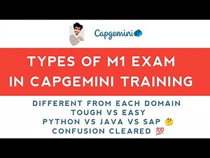 Capgemini M1 Exam types | M1 Exam different ways | Different from each domain | Explained