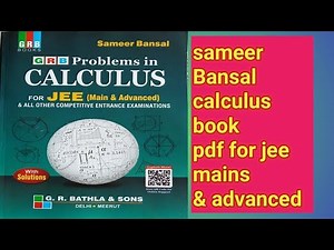sameer Bansal calculus book pdf download || best mathematics book for iit jee