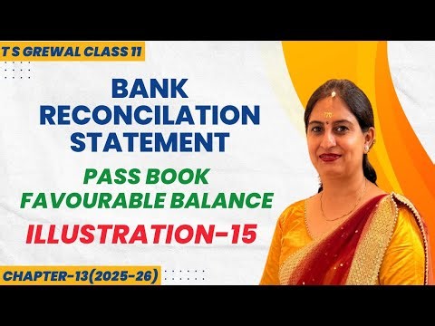 BANK RECONCILATION STATEMENT(BRS) Ch-13 T.S.Grewal ILLUSTRATIONS Illustration - 15 CLASS 11 ACCOUNTS