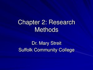 Chapter 2: Research Methods - SlideServe