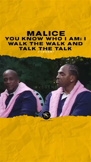 @malice You know who I am; I walk the walk and talk the talk. #malice 🎥 @gq | VSG entertainment