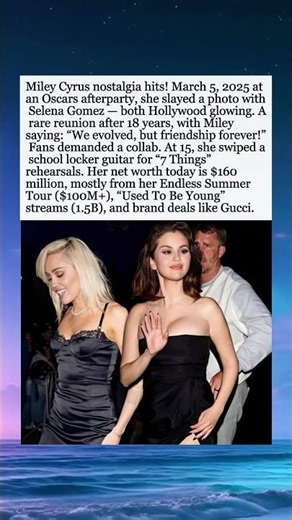 Miley & Selena's Epic Reunion After 18 Years! ✨