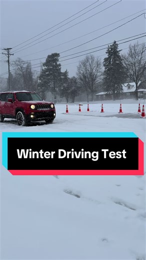 Testing in blizzard conditions. #winterdriving #drivingtest #roadtest #10and2drivingacademy