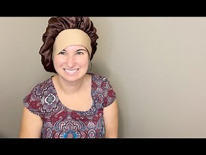 Real Silk Bonnet for Sleeping Women with Curly, & Fine Hair Premium Double Layer Satin Bonnet