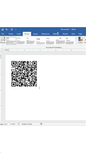 Create BARCODE in Word 😱No software needed… just one simple trick! #wordtips #msword #barcode #tips