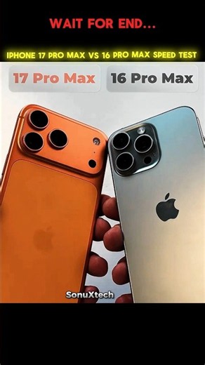 iPhone 17 Pro Max vs 16 Pro Max Speed Test #challenge #shorts #trending #viral
