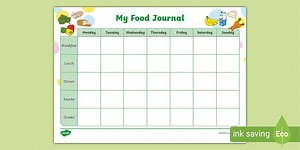 Healthy Eating My Food Journal