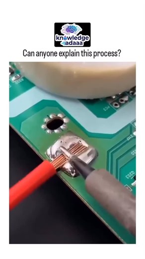 Knowledge Adaaa | This clip captures a small moment that quietly powers almost every piece of modern technology. What you’re watching is the process of... | Instagram