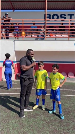 The Canário Esporte Clube youth team talks a little about their 2-1 victory #football #dribbles