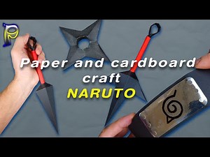 NARUTO paper weapon | How to make KUNAI out of paper. Paper shuriken DIY NINJA weapons made of paper