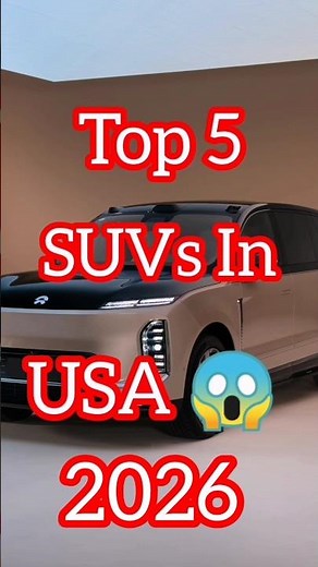 Top 5 SUVs in USA 2026 😱 #1 Will Shock You! #shorts