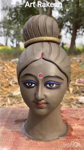 how to making durga Murti face #murti #durga #short #idolmaking