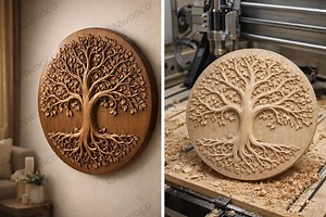 Tree of Life CNC STL File – Spiritual Wood Bas Relief for CNC Router – Tree Wall Art – Digital Download - Etsy Canada