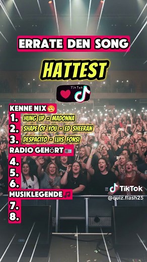 Erkennst du die Songs? Teil 6 des Musikquiz