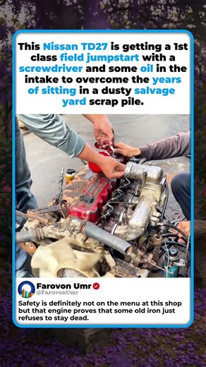 OLD IRON NISSAN DIESEL POWER