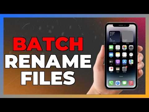 How to batch rename files on Mac