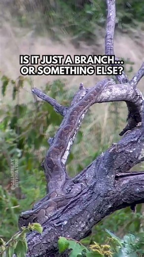 Python Blends on Tree Branch 🐍🌿 #calmrelaxwithnature