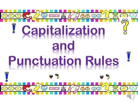 Discovery of Capitalization & Punctuation Rules // learn capitalization and punctuation