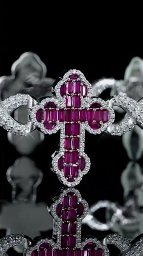 Ruby Cross Infinity Link Bracelet 😮‍🔥