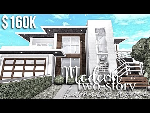Modern Two-Story Family Home | Roblox Bloxburg | GamingwithV