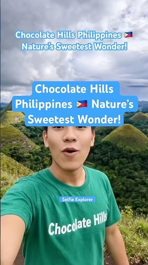 Chocolate Hills Philippines 🇵🇭 Nature’s Sweetest Wonder!