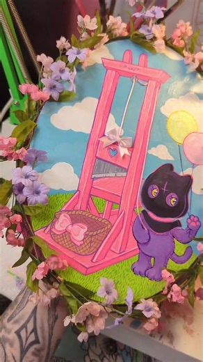 Cute Little Executioner Acrylic Painting