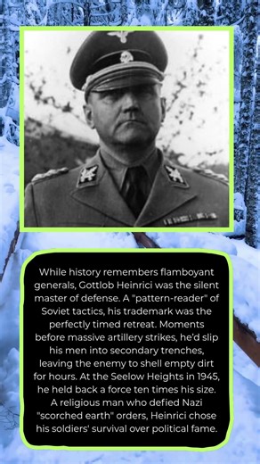 The Ghost of Seelow Heights: Gottlob Heinrici #HistoryUnfiltered #WWII #MilitaryStrategy #Forgotten