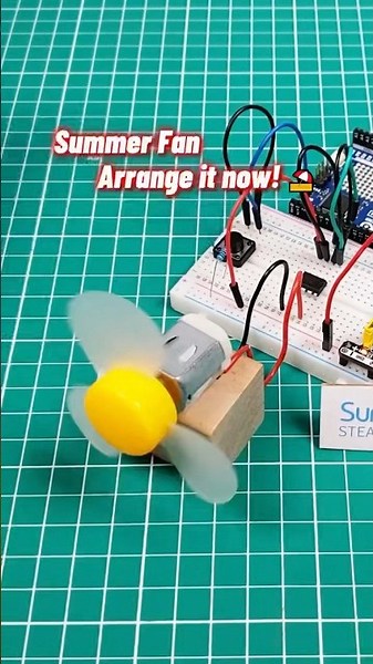 DIY Tech: Building an Arduino-Controlled Fan! #arduino #diy #tech #electronics #engineering #button