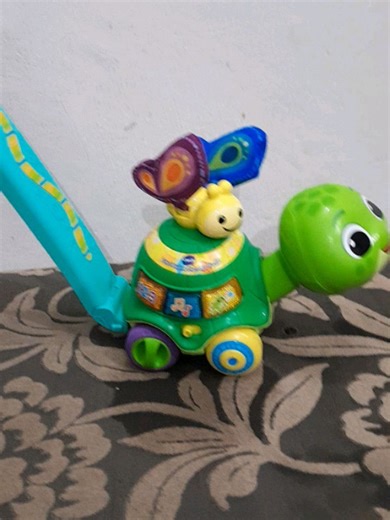 preloved toys on Instagram: "❌️SOLD ❌️ VTech 2-in-1 Push & Discover Turtle, also known as the VTech 2-in-1 Toddle and Talk Turtle. Here's some information about this product: Functionality: It's designed to support early steps, functioning as both a floor play toy and a push-and-walk toy. Interactive Features: It includes interactive learning buttons that introduce numbers, music, and turtle fun facts. Encourages Walking: The turtle bobs its head and the butterfly flaps its wings as the child pu