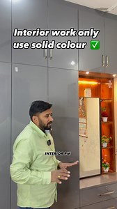 2.7K views · 330 reactions | Interior work best solid colour only use ✅ . #interiordesign #homedecor #interior #home #design #furniture #furniture #interiors #kitchendesign | Pankaj Mistri | Facebook
