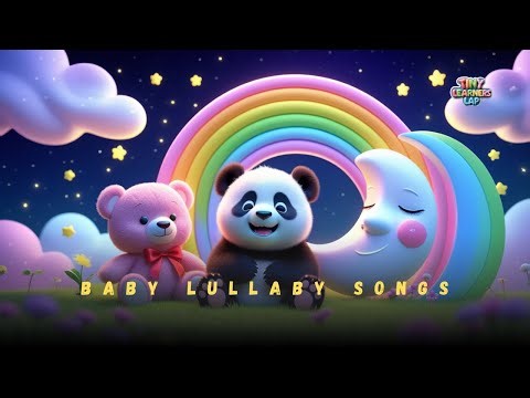 Baby Lullaby Songs to Go to Sleep 💤 Panda Hush, Rainbow Rock & Sleepy Moon | Tiny Learners Lap