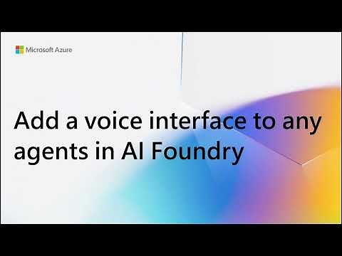 Create a voice-enabled agent in Azure AI Foundry