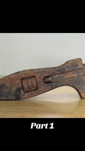 Part 1: Antique Seized Adjustable Wrench - Restoration #restoration #handmade #machine #amazing #foyou