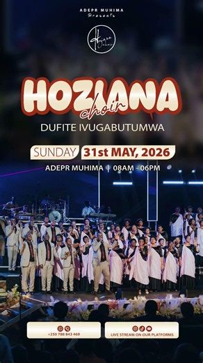 Ni kuri ADEPR MUHIMA kuri iki cyumweru 31/05/2025 MUHAWE IKAZE#hozianachoir #gospelmusic #shorts