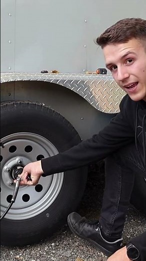 The BEST way to Grease Your Axle #shorts #trailermaintenance #diy #utilitytrailer #mechanic #trailer